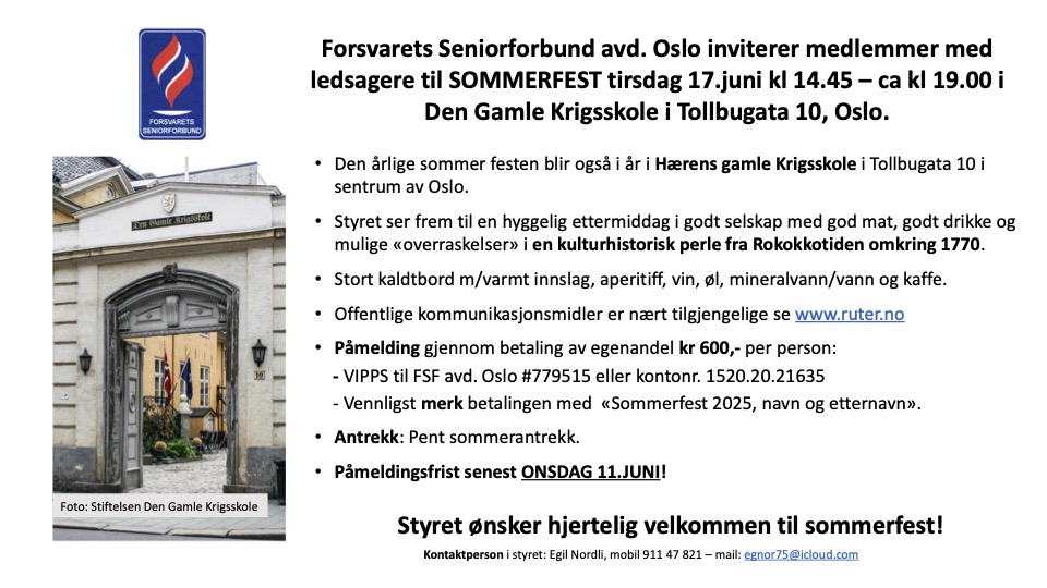 Artikkelbilde til artikkelen Sommerfest juni 2025